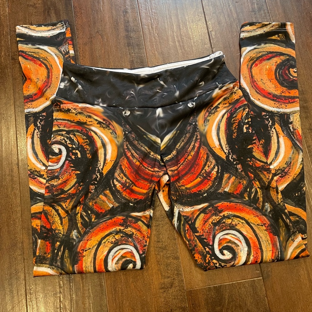 Unique art print leggings